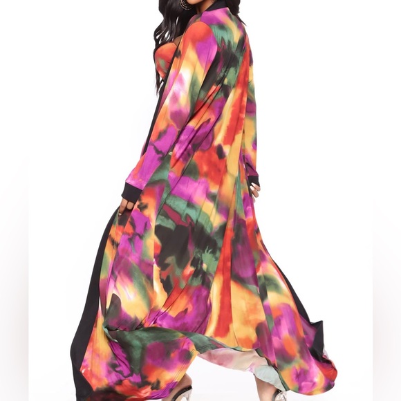 ✨sold✨Fashion Nova 3 Piece Legging Set size L purple/combo High Rise Legging - Picture 5 of 8